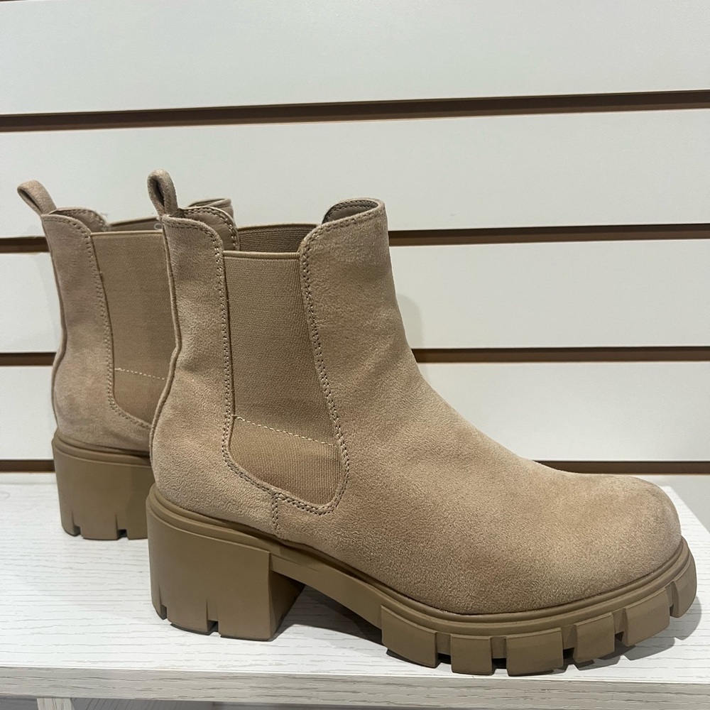 Madden Girl Beige Ankle Booties